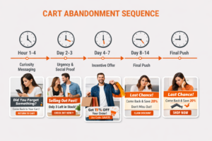 Cart Abandonment Timeline for e-commerce