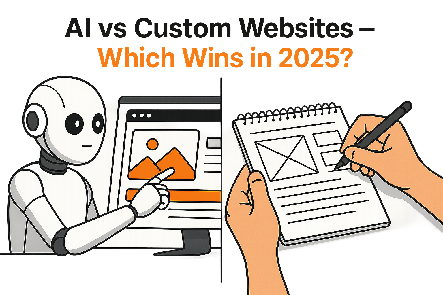 AI vs. Custom Websites: Why 78% of Businesses Say Custom Design Wins for Growth