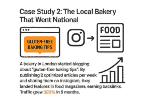 Bakery's National Success case study SEO